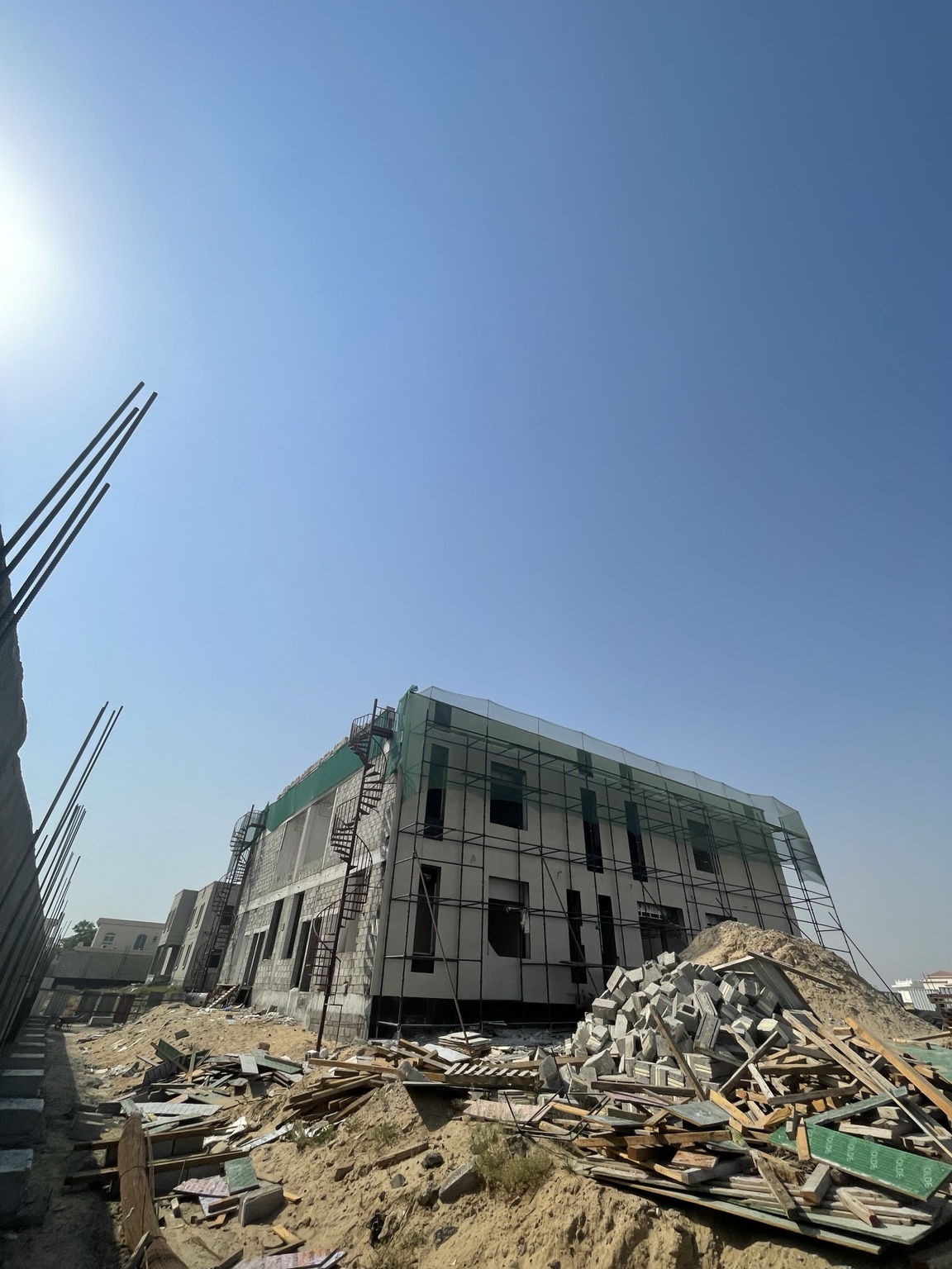 Building construction site